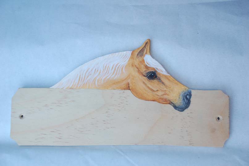 Palomino horse plaque